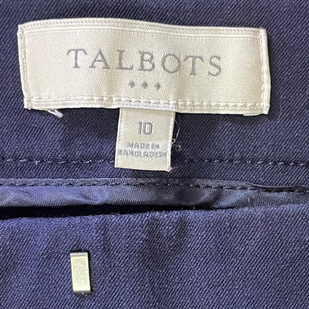 Talbots curvy navy blue pants, Size 10 - Picture 4 of 5